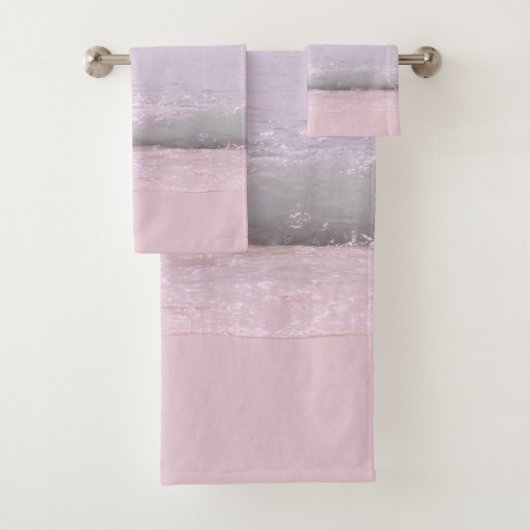 Zachte pasteloceaangolven 5 bad handdoek (Insitu)