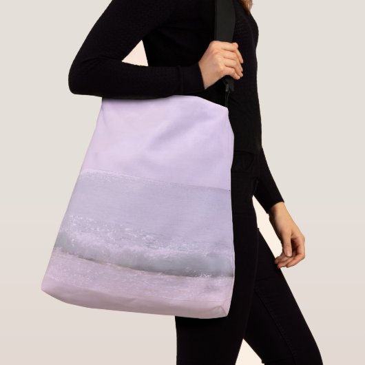 Zachte pasteloceaangolven 5 crossbody tas (Dichtbij)