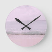 Zachte pasteloceaangolven 5 ronde klok (Voorkant)