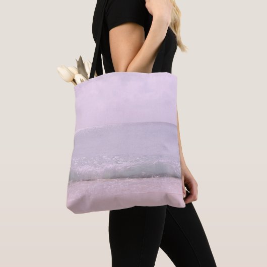 Zachte pasteloceaangolven 5 tote bag (Dichtbij)
