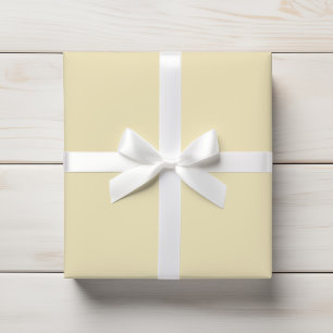Zachte pastelpeer Gele vaste stof Cadeaupapier