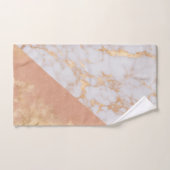 Zachte pastelperzik marmeren handdoeken (Handdoek)