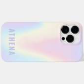 Zachte pastelregenboog, trendy modern minimaal Case-Mate iPhone case (Achterkant (horizontaal))