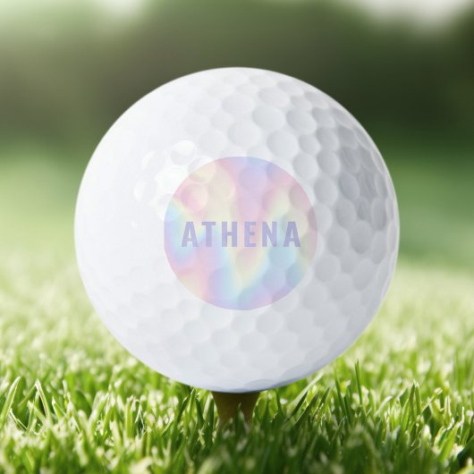 Zachte pastelregenboog, trendy modern minimaal golfballen
