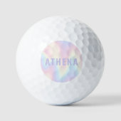 Zachte pastelregenboog, trendy modern minimaal golfballen (Voorkant)
