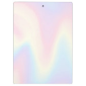 Zachte pastelregenboog, trendy modern minimaal klembord (Achterkant)