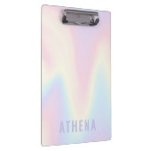 Zachte pastelregenboog, trendy modern minimaal klembord (Rechts)