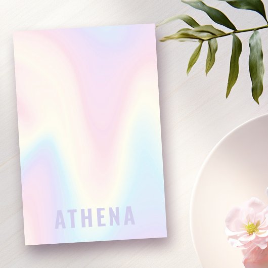 Zachte pastelregenboog, trendy modern minimaal post-it® notes