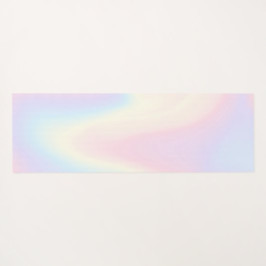 Zachte pastelregenboog, trendy modern minimaal yogamat (Achterkant (horizontaal))