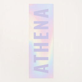 Zachte pastelregenboog, trendy modern minimaal yogamat