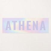 Zachte pastelregenboog, trendy modern minimaal yogamat (Voorkant (horizontaal))