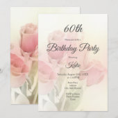 Zachte Pastelrozen 2 Kaart (Voorkant / Achterkant)