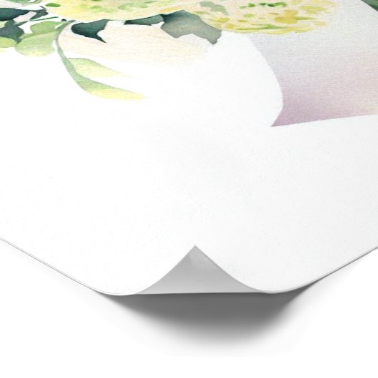 Zachte pastels, Bedienden Boeket (B) Poster (Hoek)