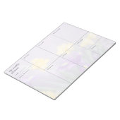 Zachte pastels & bloemige weekplanner notitieblok (Schuin)