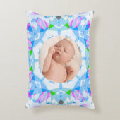 Zachte  Pastels Custom Christmas Photo Afbeelding Accent Kussen (Voorkant(Verticaal))