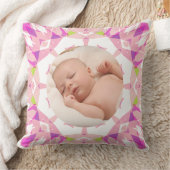 Zachte  Pastels Custom Christmas Photo Afbeelding Kussen (Deken)