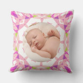 Zachte  Pastels Custom Christmas Photo Afbeelding Kussen (Voorkant)