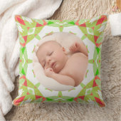 Zachte  Pastels Custom Christmas Photo Afbeelding Kussen (Deken)