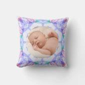 Zachte  Pastels Custom Christmas Photo Afbeelding Kussen (Voorkant)