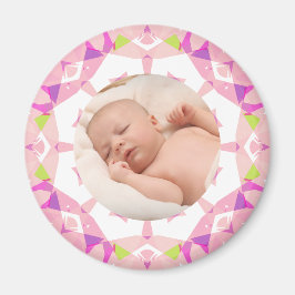 Zachte  Pastels Custom Christmas Photo Afbeelding Magneet