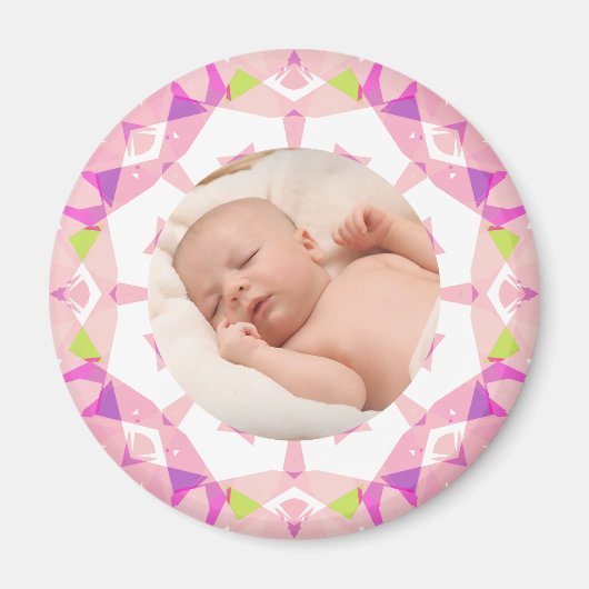 Zachte  Pastels Custom Christmas Photo Afbeelding Magneet (Voorkant)