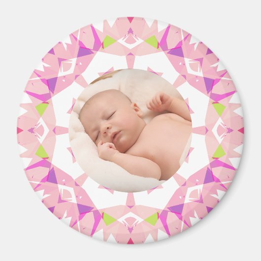 Zachte  Pastels Custom Christmas Photo Afbeelding Magneet (Voorkant)