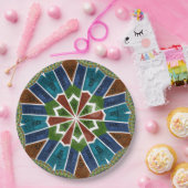 Zachte pastels en gedurfde voorverkiezingen Papier Papieren Bordje (Feest)