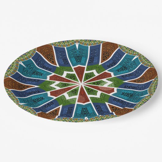 Zachte pastels en gedurfde voorverkiezingen Papier Papieren Bordje (Gekanteld)