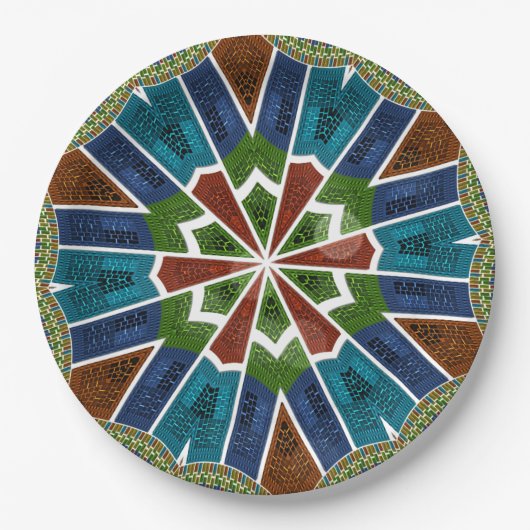 Zachte pastels en gedurfde voorverkiezingen Papier Papieren Bordje (Voorkant)