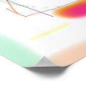 Zachte pastels en levendige tinten poster (Hoek)