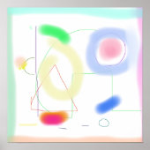 Zachte pastels en levendige tinten poster (Voorkant)