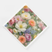 Zachte Pastels Floral Print Servet (Hoek)