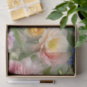 Zachte Pastels Floral Print Tissuepapier (Geschenk)