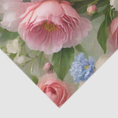 Zachte Pastels Floral Print Tissuepapier (Detail)