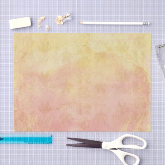 Zachte pastels met  Style Gold Flowers Tissuepapier (Craft)