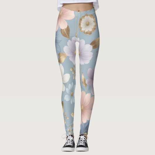 Zachte pasteltinten leggings (Voorkant)