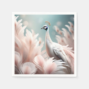 Zachte pastelveer Elegant Servet