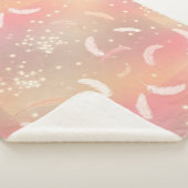 Zachte pastelveren | Romantisch Roze & Goud Gezell Sherpa Deken (3/4)