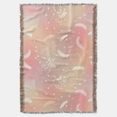Zachte Pastelveren | Romantisch Roze & Goud Knus Deken (Voorkant Verticaal)