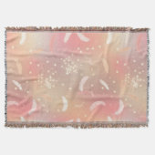 Zachte Pastelveren | Romantisch Roze & Goud Knus Deken (Voorkant)
