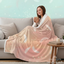 Zachte Pastelveren | Romantisch Roze & Goud Knus Sherpa Deken