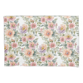 Zachte pastelwindbloemensprays kussensloop (Voorkant)