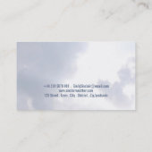 Zachte pastelwolken, meteoroloog visitekaartje (Achterkant)