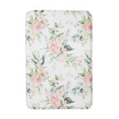 Zachte pastroze roze roze bloempatroon badmat (Voorkant Verticaal)