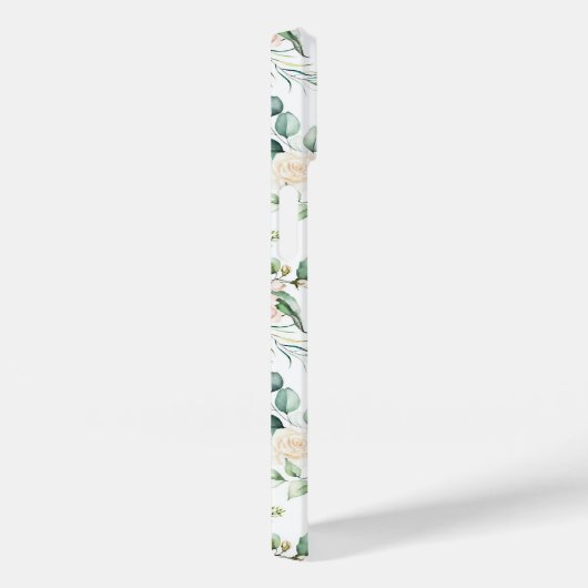 Zachte pastroze roze roze bloempatroon Case-Mate iPhone case (Achterkant / Rechts)