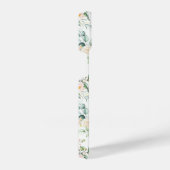 Zachte pastroze roze roze bloempatroon iPhone hoesje (Rechterkant)