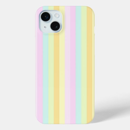 Zachte Patels Verticale Strepen Patroon Case-Mate iPhone Case (Achterkant)