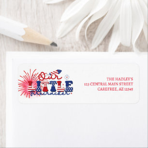 Zachte patriottische retouradres sticker