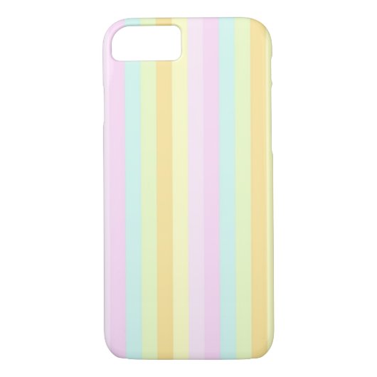 Zachte patronen Verticale strips Patroon Case-Mate iPhone Case (Achterkant)