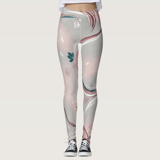 Zachte patroon leggings (Voorkant)